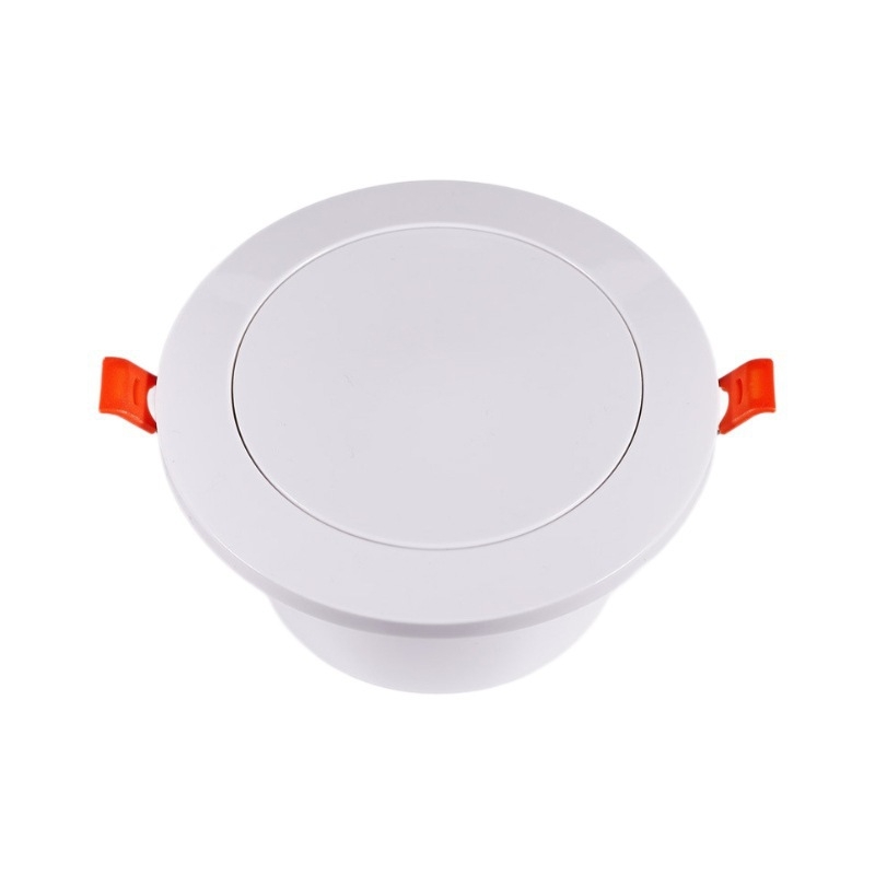 Gură de aer în spirală cu flanșă ABS și clips cu arc, montaj facil, cu plasă anti-insecte