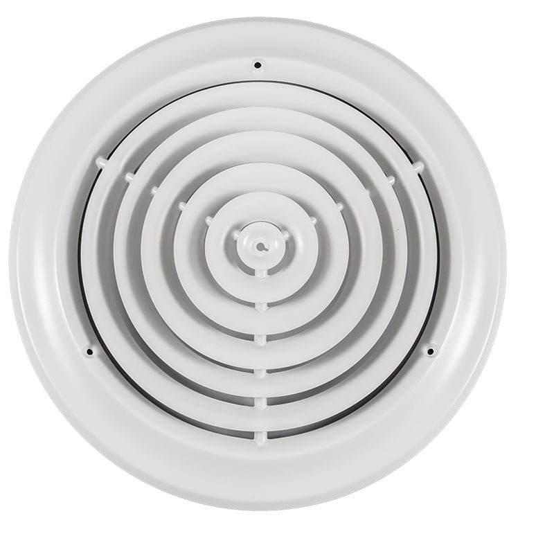 Difuzor circular de aer din metal, din fier sau aliaj de aluminiu