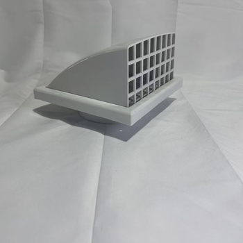 Sistem ABS de ventilație pentru aer proaspăt – ventilație exterioară pe perete, capac de ventilație, țeavă dreptunghiulară
