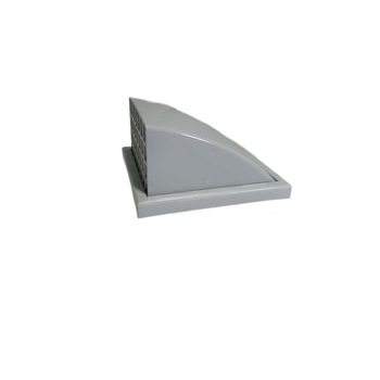 Sistem ABS de ventilație pentru aer proaspăt – ventilație exterioară pe perete, capac de ventilație, țeavă dreptunghiulară