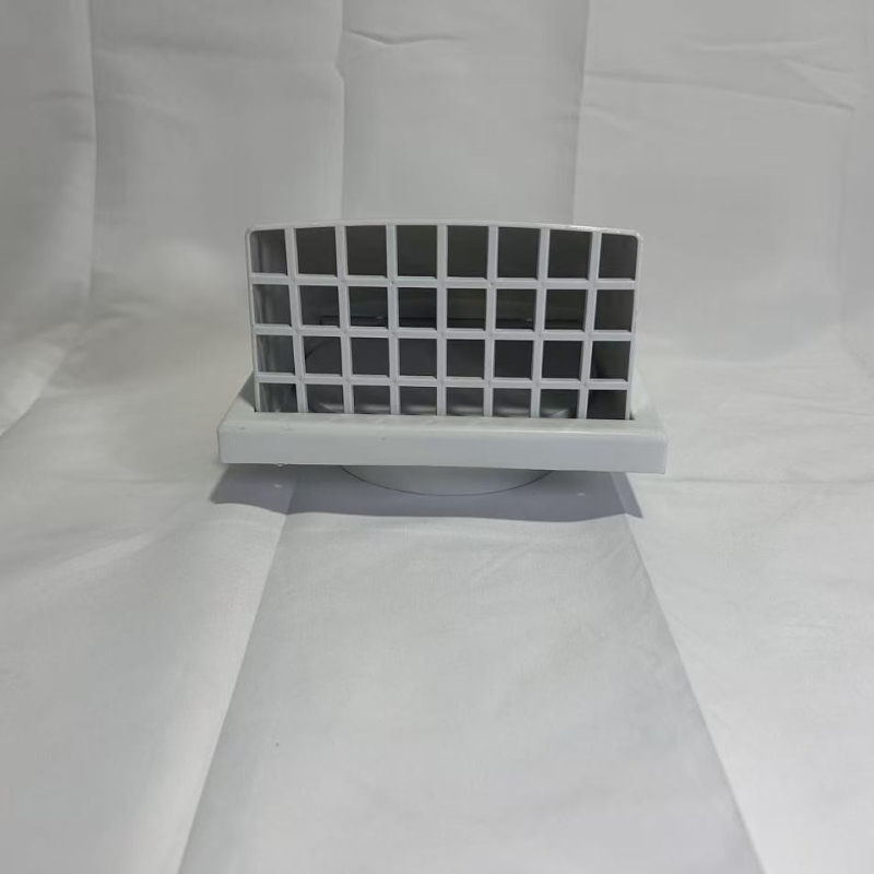 Sistem ABS de ventilație pentru aer proaspăt – ventilație exterioară pe perete, capac de ventilație, țeavă dreptunghiulară