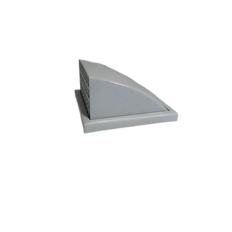 Sistem ABS de ventilație pentru aer proaspăt – ventilație exterioară pe perete, capac de ventilație, țeavă dreptunghiulară