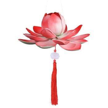 Felinar lotus creativ în stil antic, kit DIY pentru copii, portabil, iluminat pentru activități în aer liber