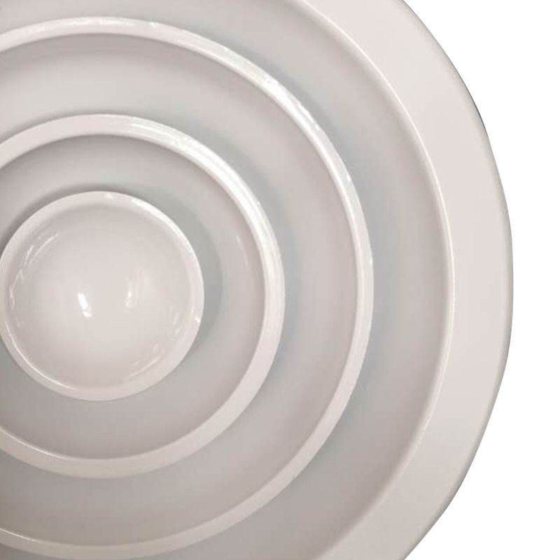 Difuzor circular personalizat pentru ventilație centrală, difuzor decorativ anti-praf cu lamele într-un singur rând