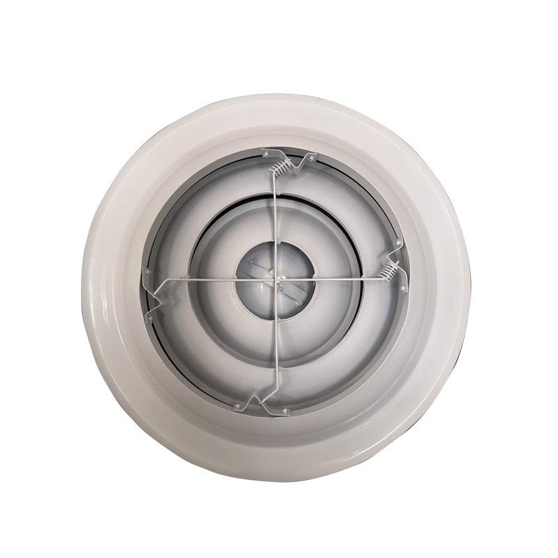 Difuzor circular personalizat pentru ventilație centrală, difuzor decorativ anti-praf cu lamele într-un singur rând