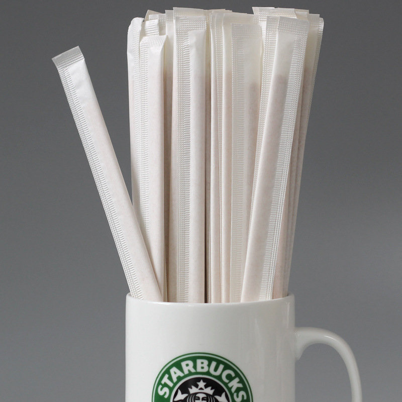 Amestecător din lemn pentru cafea, o singură utilizare, mâner lung, 19 cm