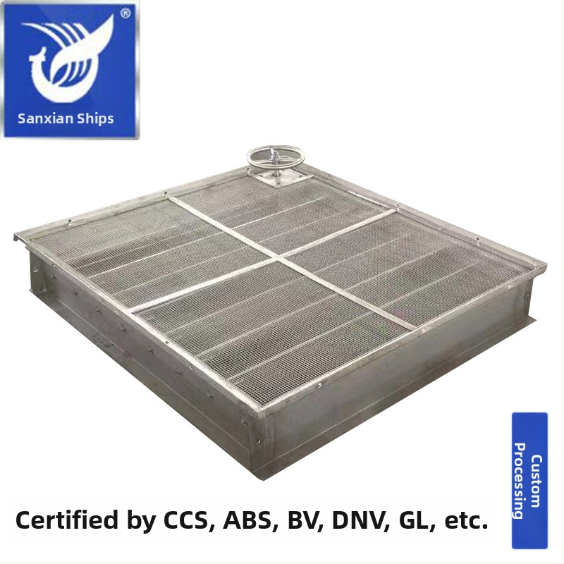 Jaluzea marină etanșă, manuală, cu lamele, fără ușă, pentru ventilație
