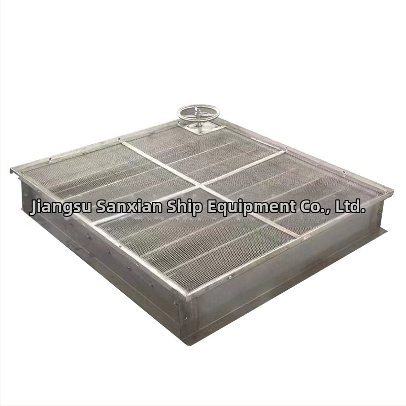 Jaluzea marină etanșă, manuală, cu lamele, fără ușă, pentru ventilație