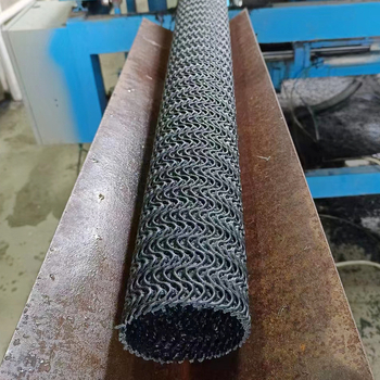 Tubă de drenaj cu două straturi, acoperită cu țesătură, rigidă și permeabilă, plasă PE ondulată, flux drept