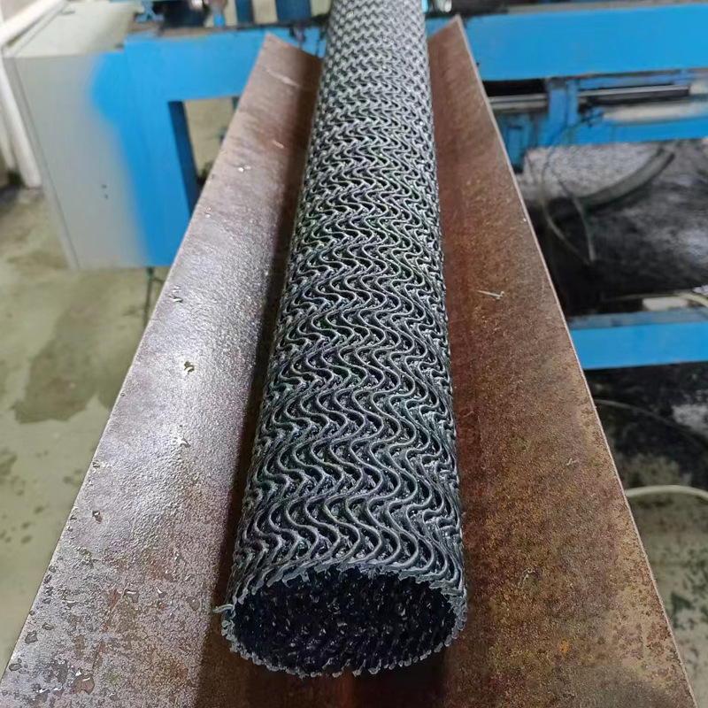 Tubă de drenaj cu două straturi, acoperită cu țesătură, rigidă și permeabilă, plasă PE ondulată, flux drept