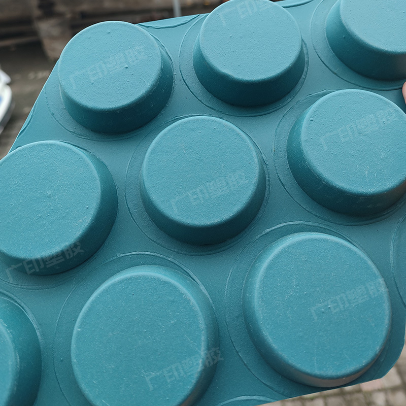 Placă de drenaj HDPE pentru subsol, suprafață concav-convexă, filtrare apă și barieră pentru rădăcini, personalizabilă