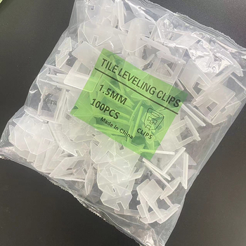 Bază solidă de nivelare a plăcilor 1,5 mm, cu instrument pentru rosturi și garnitură cu clemă de fixare pentru plăci pe pereți și podea