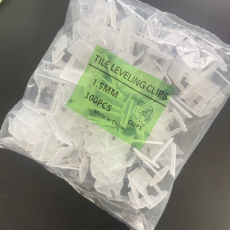 Bază solidă de nivelare a plăcilor 1,5 mm, cu instrument pentru rosturi și garnitură cu clemă de fixare pentru plăci pe pereți și podea
