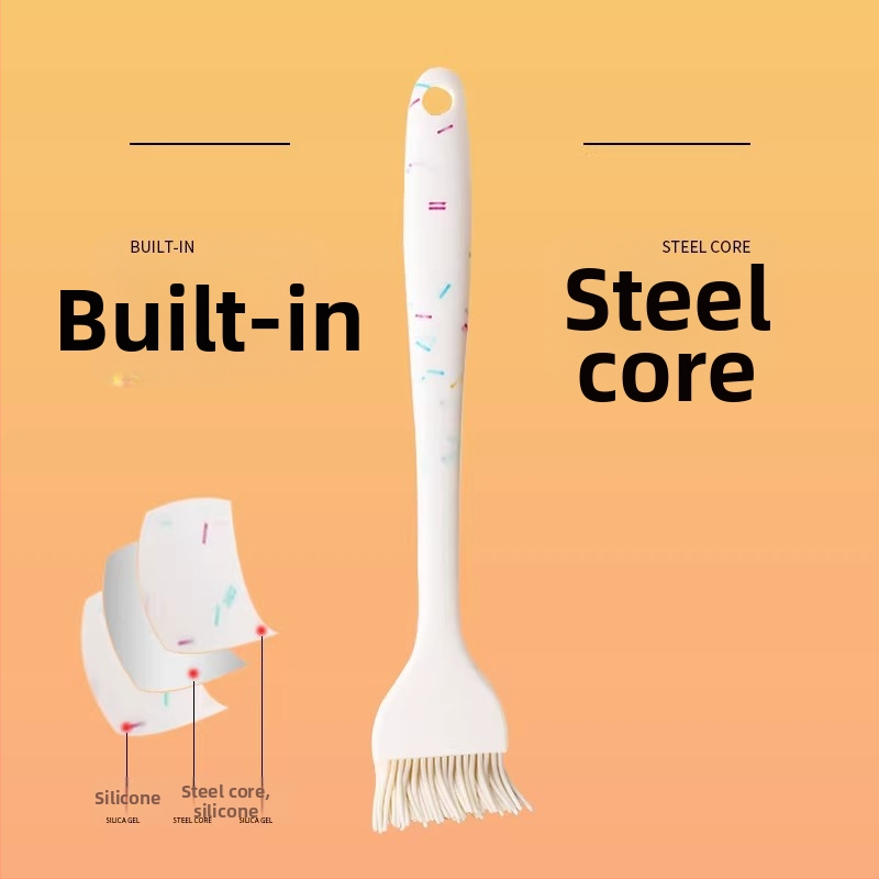 Spatulă din silicon integrată, rezistentă la temperaturi înalte, spatulă pentru cremă de tort, unealtă de coacere și amestecare