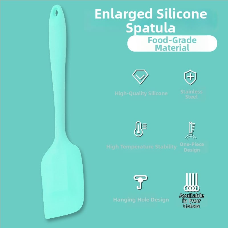 Spatulă din silicon integrată, rezistentă la temperaturi înalte, spatulă pentru cremă de tort, unealtă de coacere și amestecare
