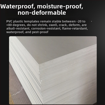 Noul cofraj din PVC pentru construcții, panouri de cofrare pentru beton, placă rigidă din plastic impermeabilă, îngroșată