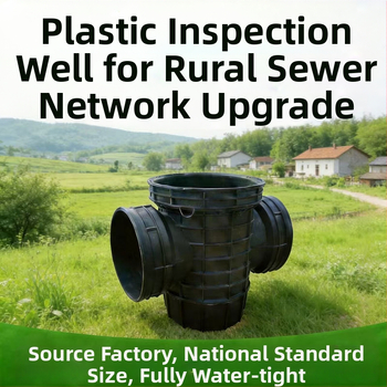 Puțuri de inspecție din plastic pentru rețelele de canalizare rurale și puțuri PE pentru apă de ploaie în localități urbane