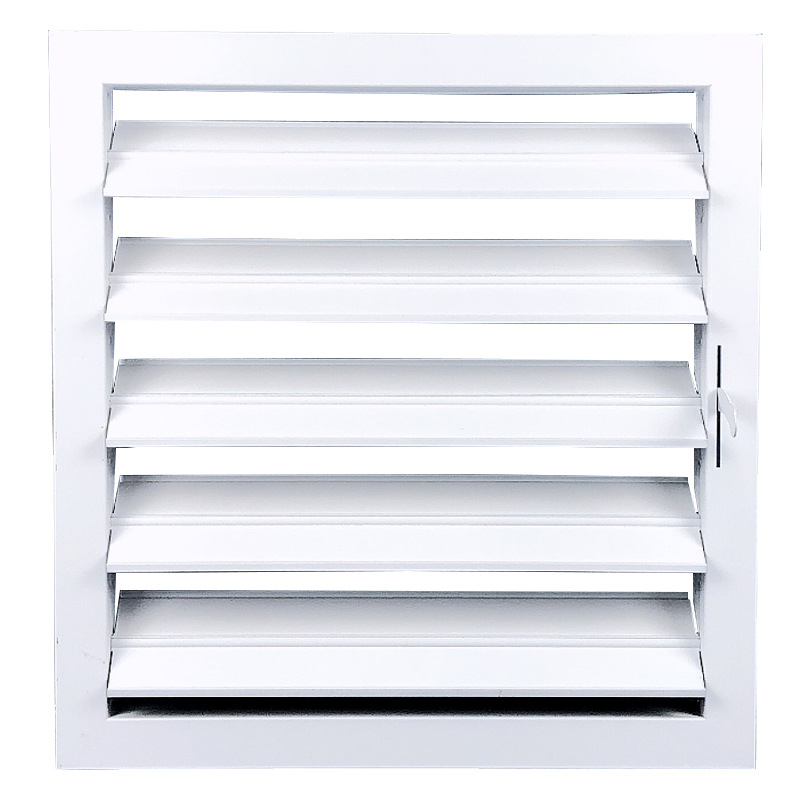 Lamele din aluminiu cu acționare manuală, lamele reglabile pentru exterior, rezistente la ploaie, ventilație și decor de fațadă