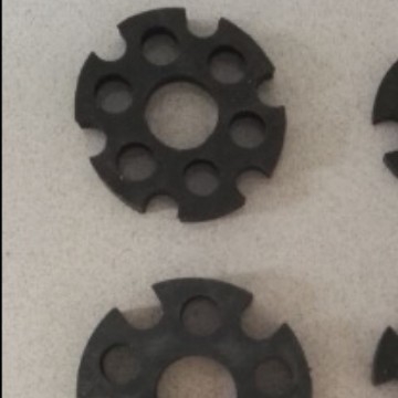 Kit plastic pentru montaj cablu de ancorare: inel de suspensie, suport de centrare, inel de extindere, suport pentru sârmă din oțel și tampon plastic hexagonal în formă de floare