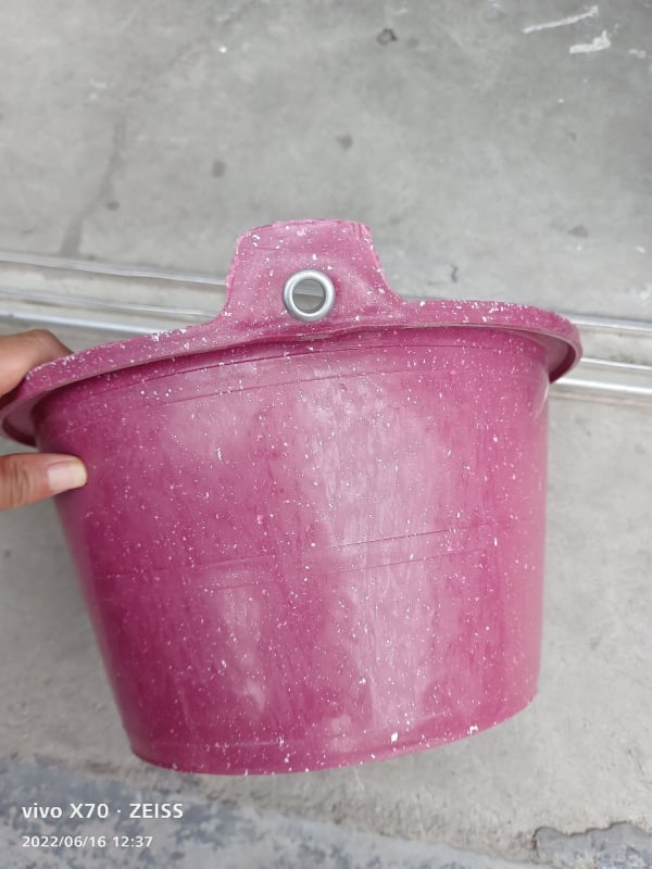 Galeată din PP, 8,8 L, gri