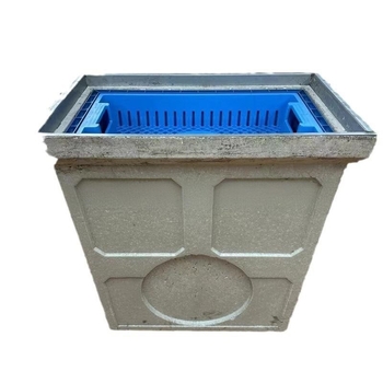Gură de apă pluvială din plastic SMC, puț de vărsare din rășină-beton pentru colectarea apei pluviale municipale
