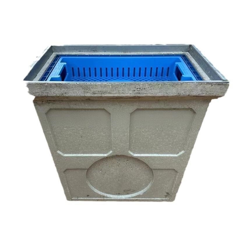 Gură de apă pluvială din plastic SMC, puț de vărsare din rășină-beton pentru colectarea apei pluviale municipale