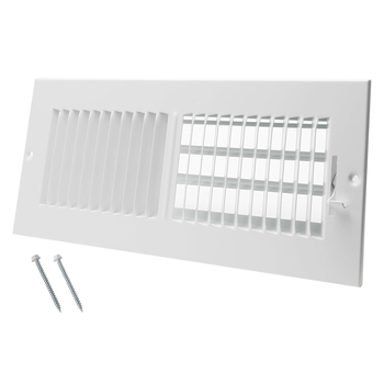 Capac de ventilație cu grilă, bidirecțional, din oțel solid, ieșire de aer HVAC reglabil