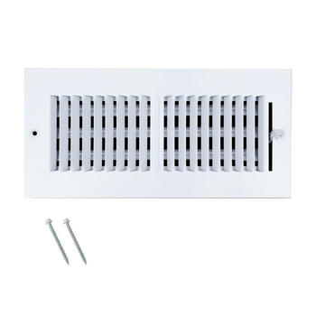 Capac de ventilație cu grilă, bidirecțional, din oțel solid, ieșire de aer HVAC reglabil