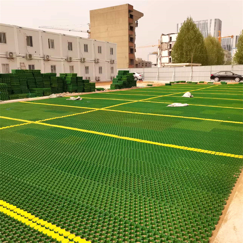 Grilaj HDPE pentru plantarea gazonului, rezistent la presiune și încărcare, grilaj plastic pentru gazon, pentru parcări 40/50/70 mm