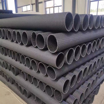 Țeavă permeabilă rigidă din HDPE, plasă ondulată, Ø90/100, poate fi înfășurată în țesătură