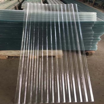 În stoc Panou FRP pentru copertină, panou de iluminat transparent, tip ondulat din fibră de sticlă, 840 valuri