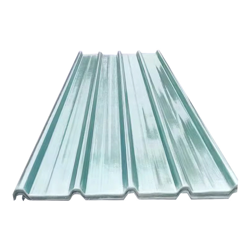 În stoc Panou FRP pentru copertină, panou de iluminat transparent, tip ondulat din fibră de sticlă, 840 valuri
