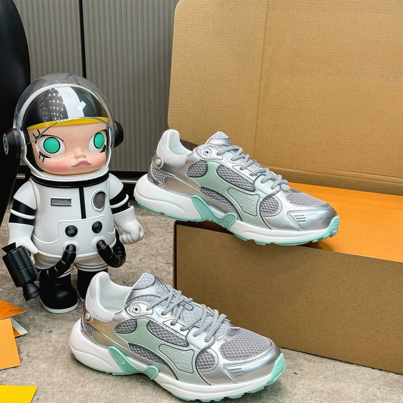 Magasító talpú dad shoes stílusú sportcipő, lélegző hálós felső, fehér női sportcipő