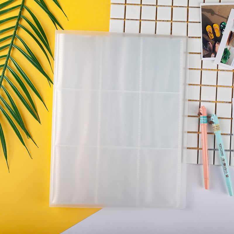 Album foto cu 9 buzunare, pagini de inserție pentru carduri Polaroid de 4-inch, 5-inch și 6-inch și 3-inch carduri educaționale