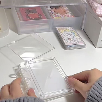 Album din acrilic Shaker, pentru carduri de 3 inch, album foto Polaroid, lucrat manual, DIY creativ, foi din acril detașabile