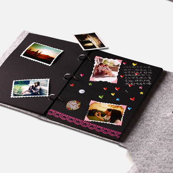 Album foto DIY din fetru — album lipibil personalizat pentru creșterea copilului și amintire de cuplu