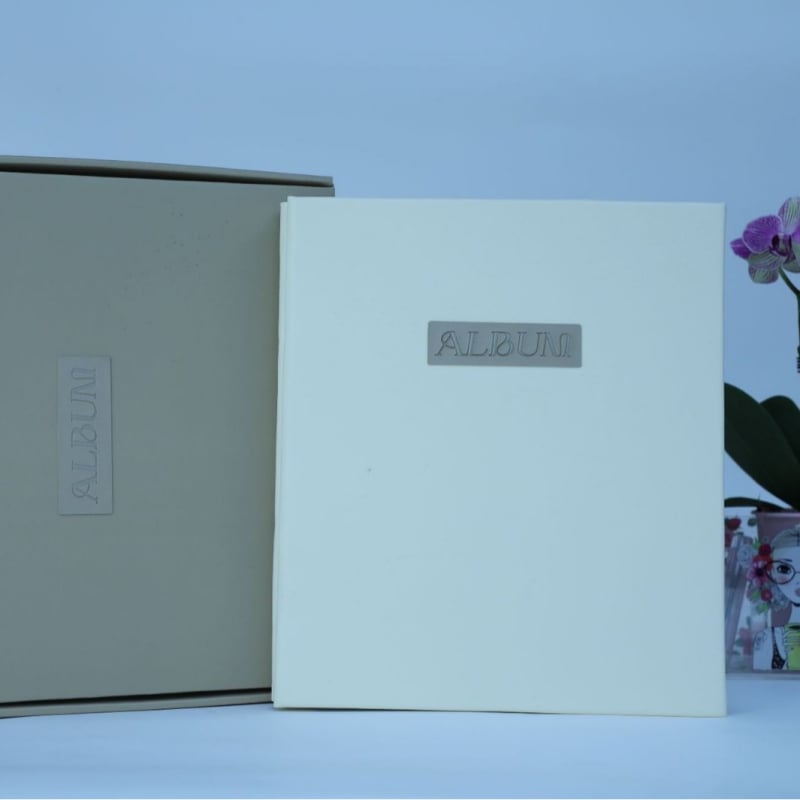 Album foto din piele PU, pagini autoadezive laminate, capacitate mare, 12 inci, album DIY memorabil