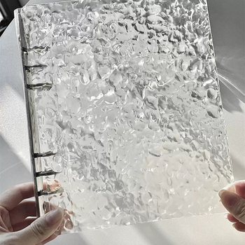 Album foto acrilic A5, textură valuri de apă, structură cu patru cadrane, accente stelare, album memorabil, elegant și compact