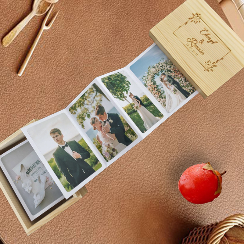 Album foto în stil acordeon, pliabil, DIY personalizat, cadou pentru prieteni și cele mai bune prietene