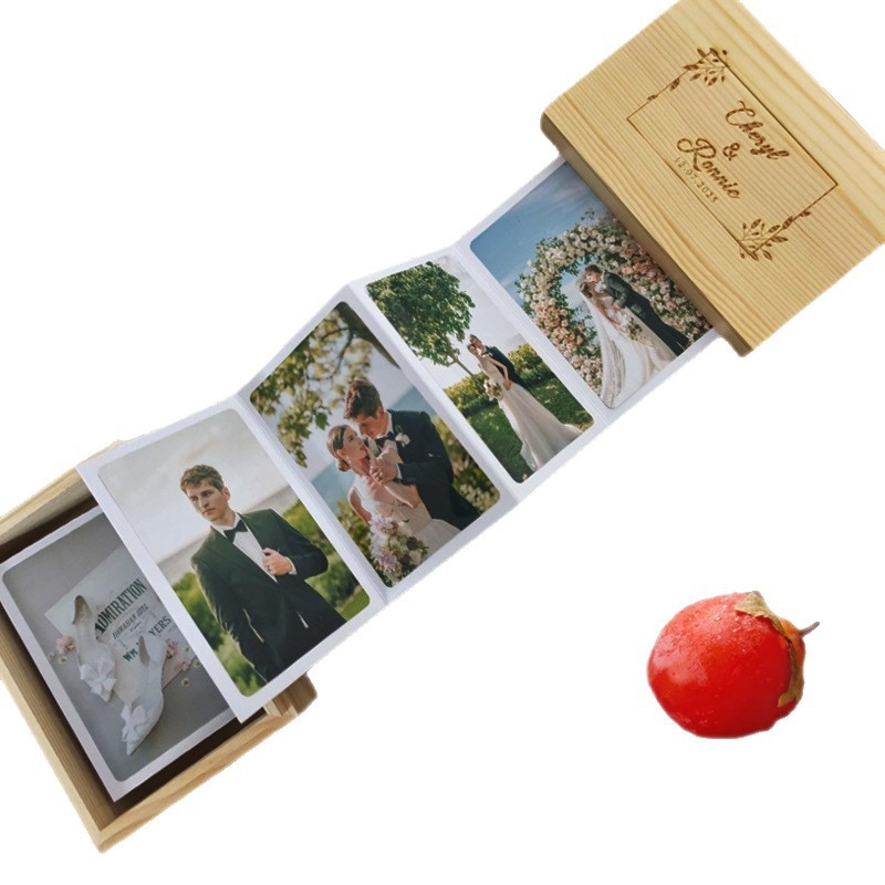 Album foto în stil acordeon, pliabil, DIY personalizat, cadou pentru prieteni și cele mai bune prietene