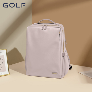 GOLF ženski platneni ruksak, jednostavan gradski stil, velika kapaciteta, 15,6-inčni ruksak za laptop