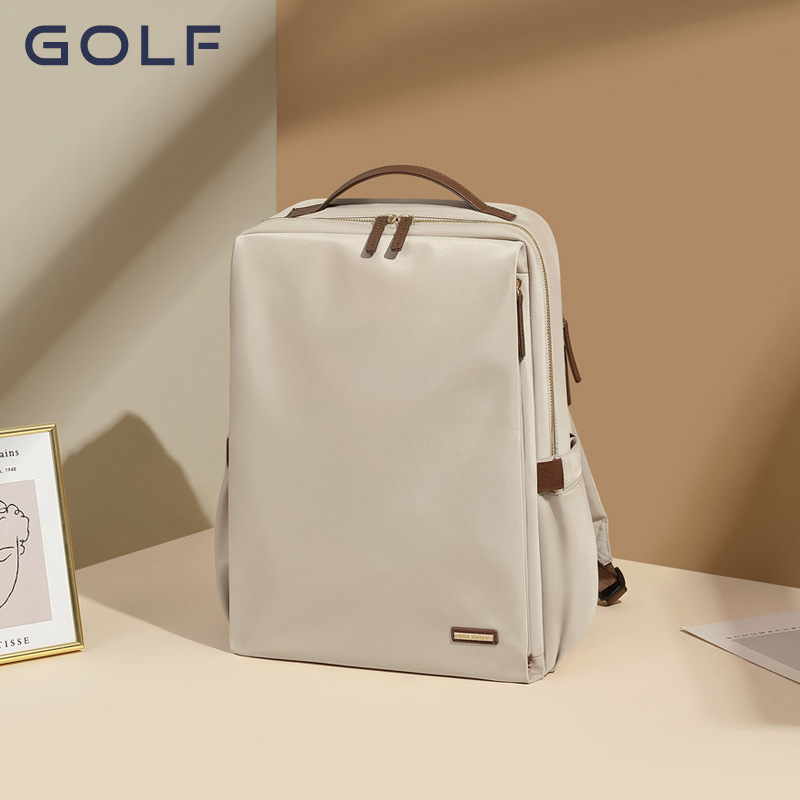 GOLF ženski platneni ruksak, jednostavan gradski stil, velika kapaciteta, 15,6-inčni ruksak za laptop