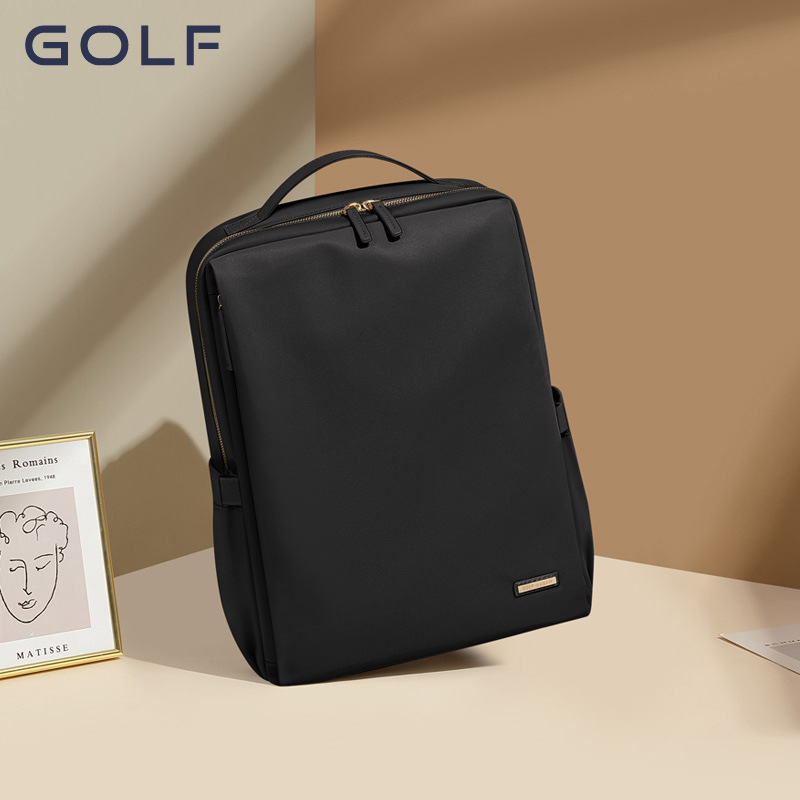 GOLF ženski platneni ruksak, jednostavan gradski stil, velika kapaciteta, 15,6-inčni ruksak za laptop
