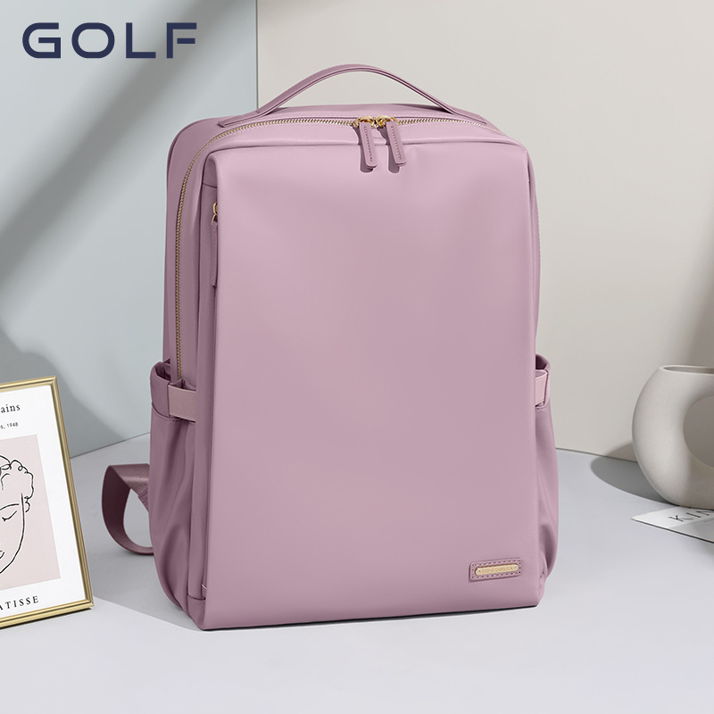 GOLF ženski platneni ruksak, jednostavan gradski stil, velika kapaciteta, 15,6-inčni ruksak za laptop