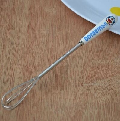 Bețișor de ouă manual cu mâner ceramic, compact, din oțel inoxidabil, pentru prăjituri și fursecuri