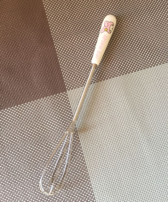 Bețișor de ouă manual cu mâner ceramic, compact, din oțel inoxidabil, pentru prăjituri și fursecuri