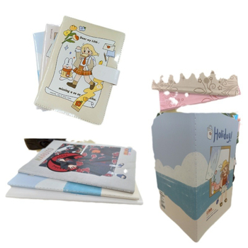 Caiet pentru elevi din învățământul primar, en gros, personalizat pentru birou, cu foi detașabile, format B5, grilă 16K, copertă moale, caiet de exer cl...