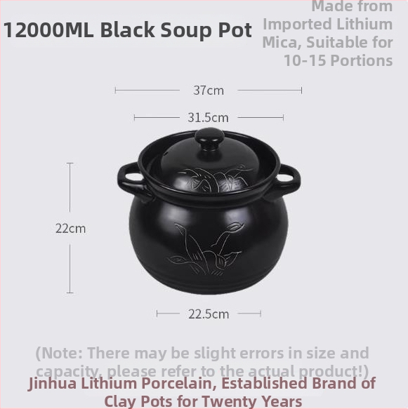 Oală ceramică de stil chinezesc pentru supă și terci, rezistentă la temperaturi înalte