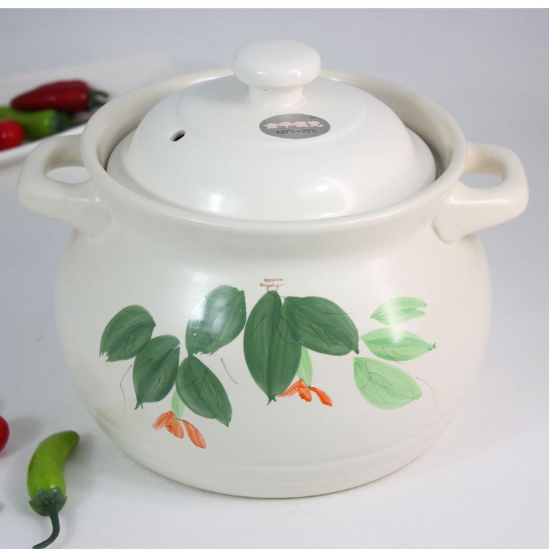 Oală ceramică de stil chinezesc pentru supă și terci, rezistentă la temperaturi înalte