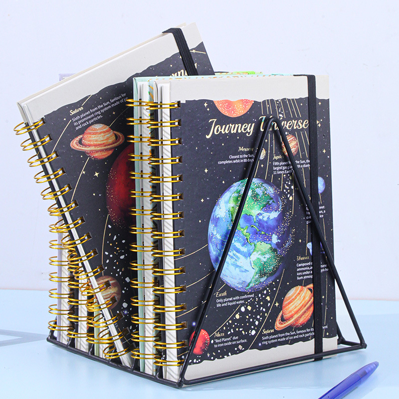 Lenwa bloc de notițe spiralat, A5, jurnal personalizabil cu hârtie de 80 g/m² pentru întâlniri de afaceri